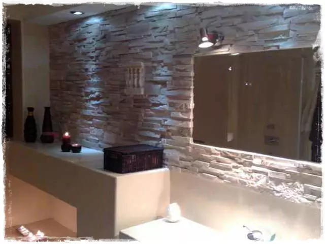 díszítő burkolás természetes kővel