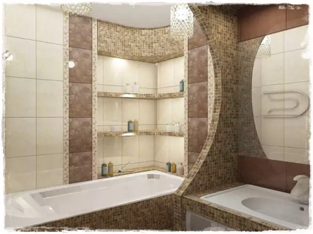 kád falfülke süllyesztve