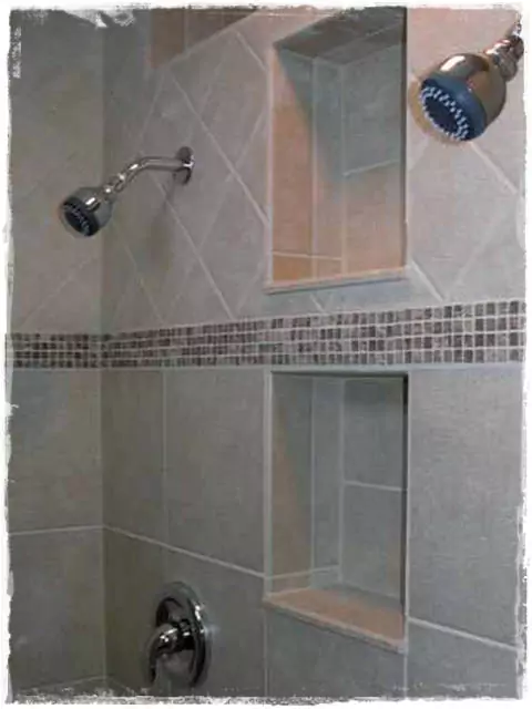 zuhanyzó falfülke burkolás