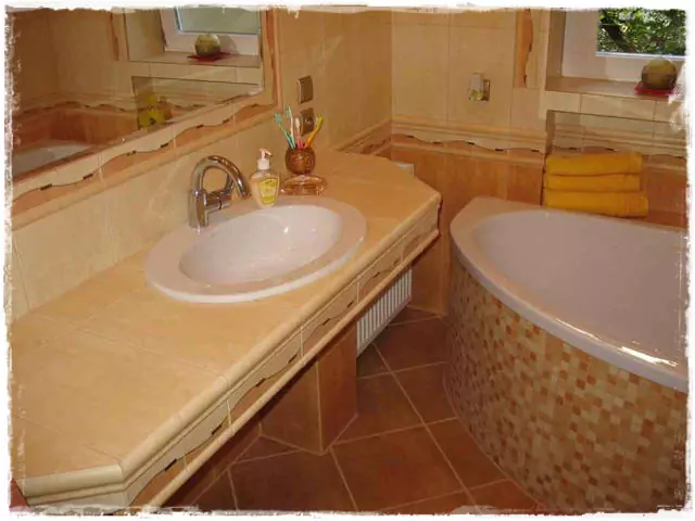 épített mosdópult