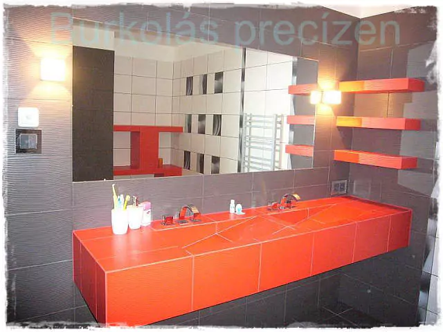 épített mosdótál