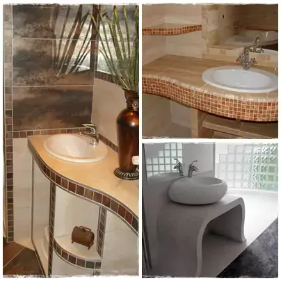 fürdőszoba épített mosdók