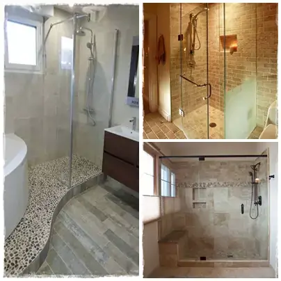 fürdőszoba épített zuhanyzók