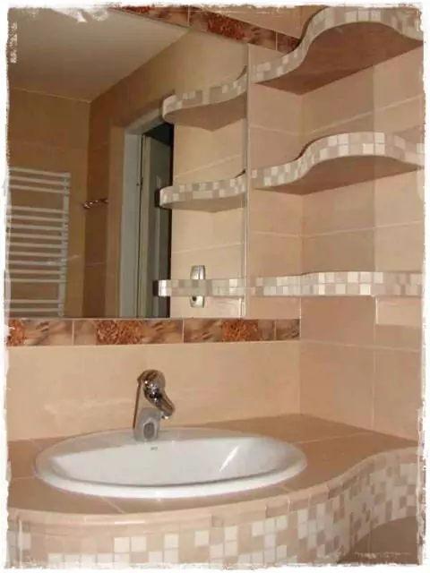 íves épített polc