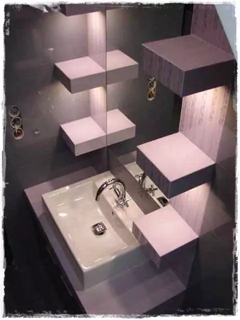 mosdó polc alatti világítás