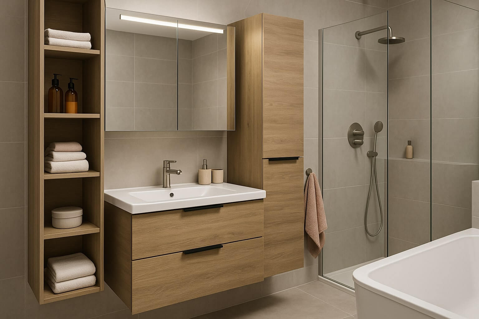 fürdőszoba tárolás