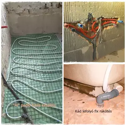 fürdőszoba vízszerelés munkák