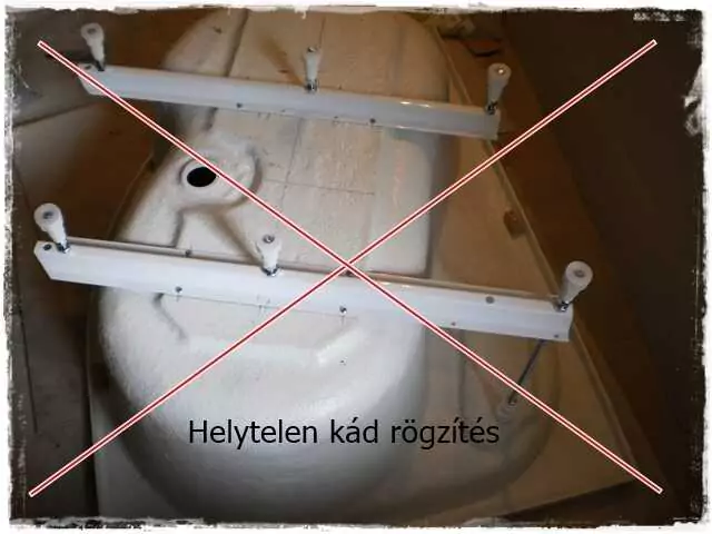 kád lábak rögzítés