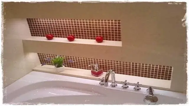 épített falfülke burkolás