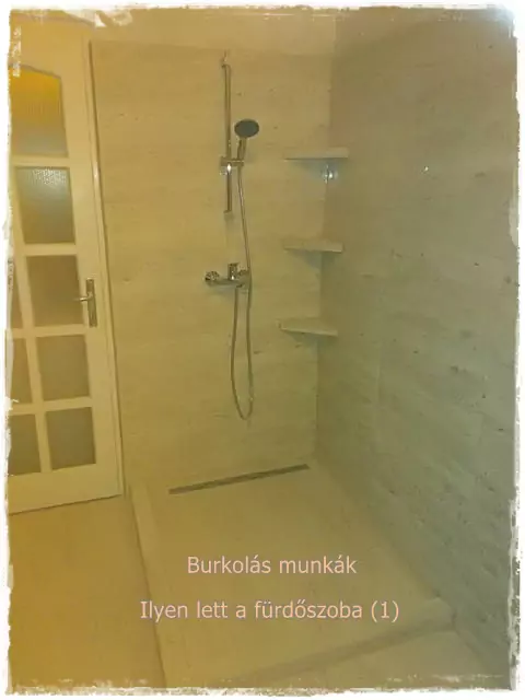 zuhanyzó burkolás