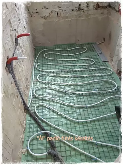 padlófűtés fürdőszobában utólag
