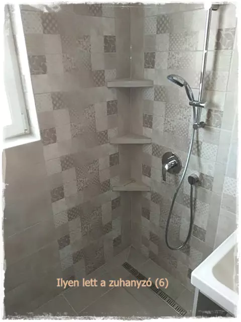 épített zuhanyzó