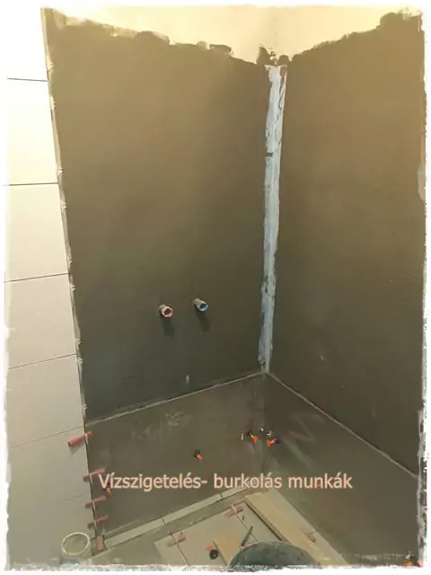 zuhanyzó vízszigetelése